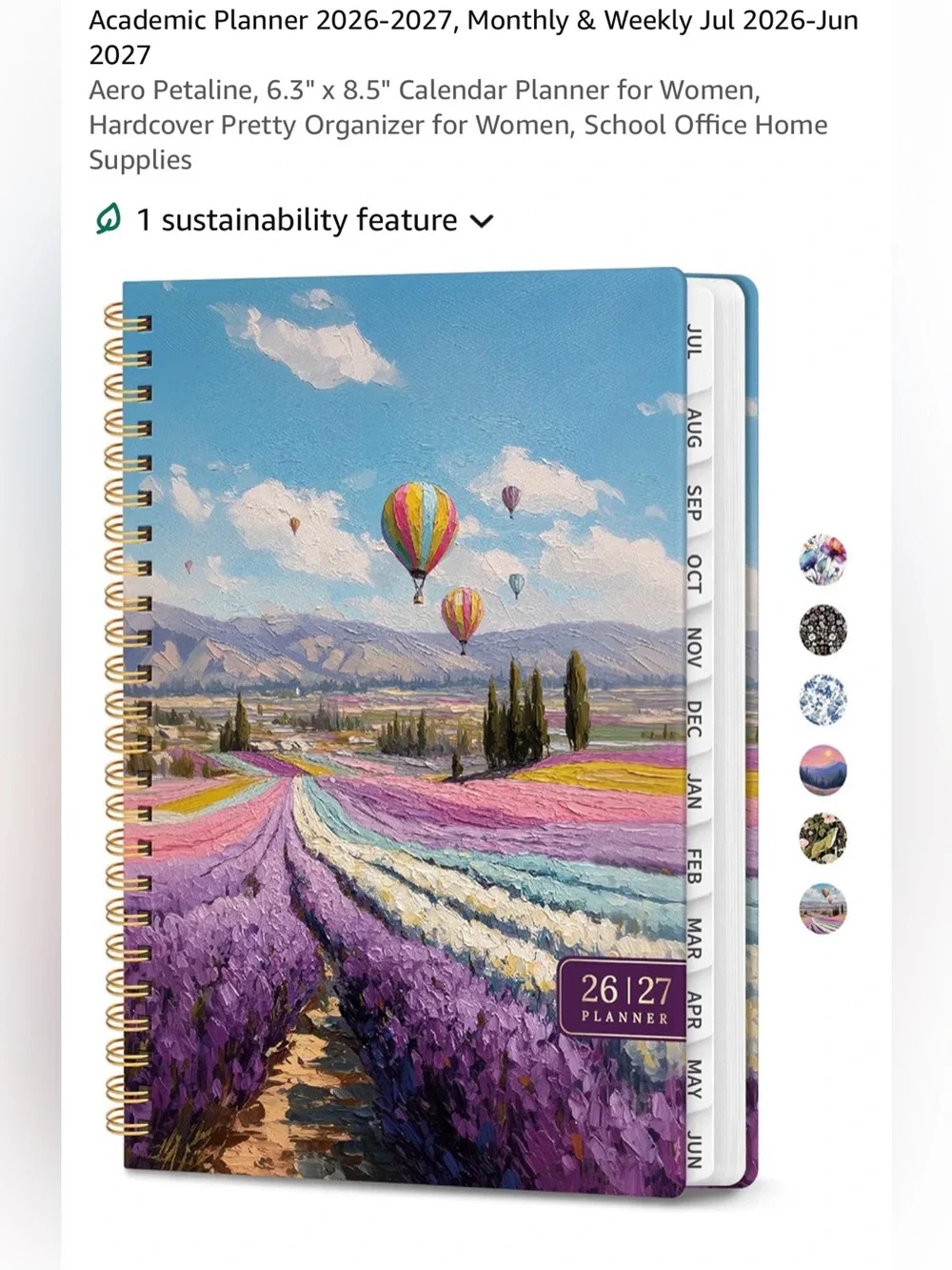 Academic planner2026-2027 monthly &weekly calendar hardcover NEW